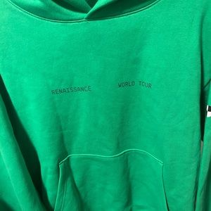 Beyonce World Tour 2023 Green hoodie. Size medium mens. Fits ladies aswell.